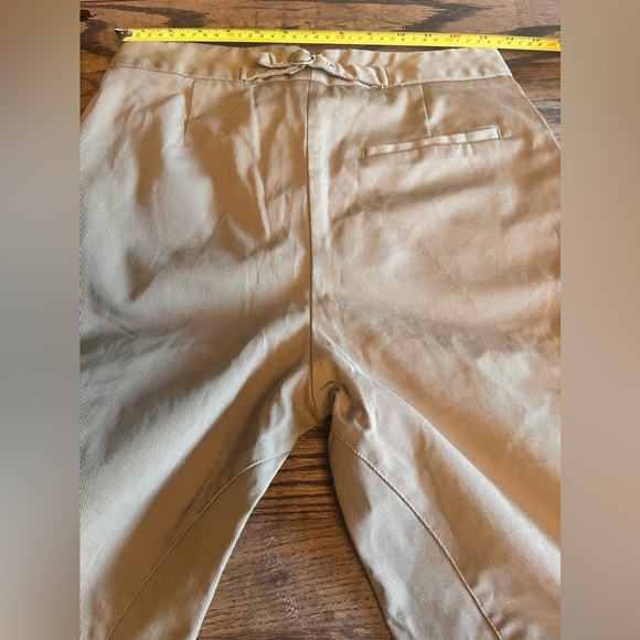 NWOT Zara Basic Tan Colored Riding Pants w/ Capri Cuffs!! - Picture 11 of 12